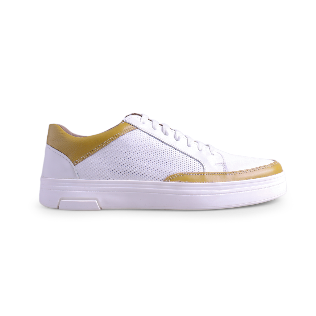 TENIS FRANCIA COLOR BLANCO AMARILLO EST. 9002 914 - AVITECK