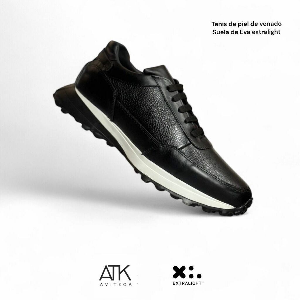 TENIS LONDON XTRALIGHT COLOR NEGRO EST. 2000-583 AVITECK